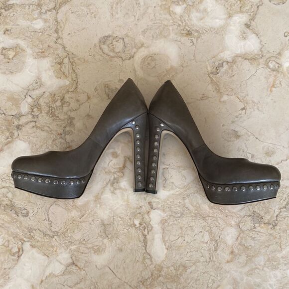 Vince Camuto Studded Platform Heels - Picture 4 of 15